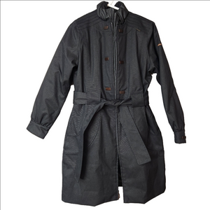 Reebok like new 3 in 1 black trench coat winter jacket womens Large